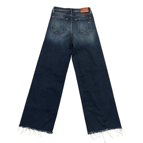 Hidden Wide Leg Raw Hem Dad Jeans Women's Size 27 - Picture 4 of 10